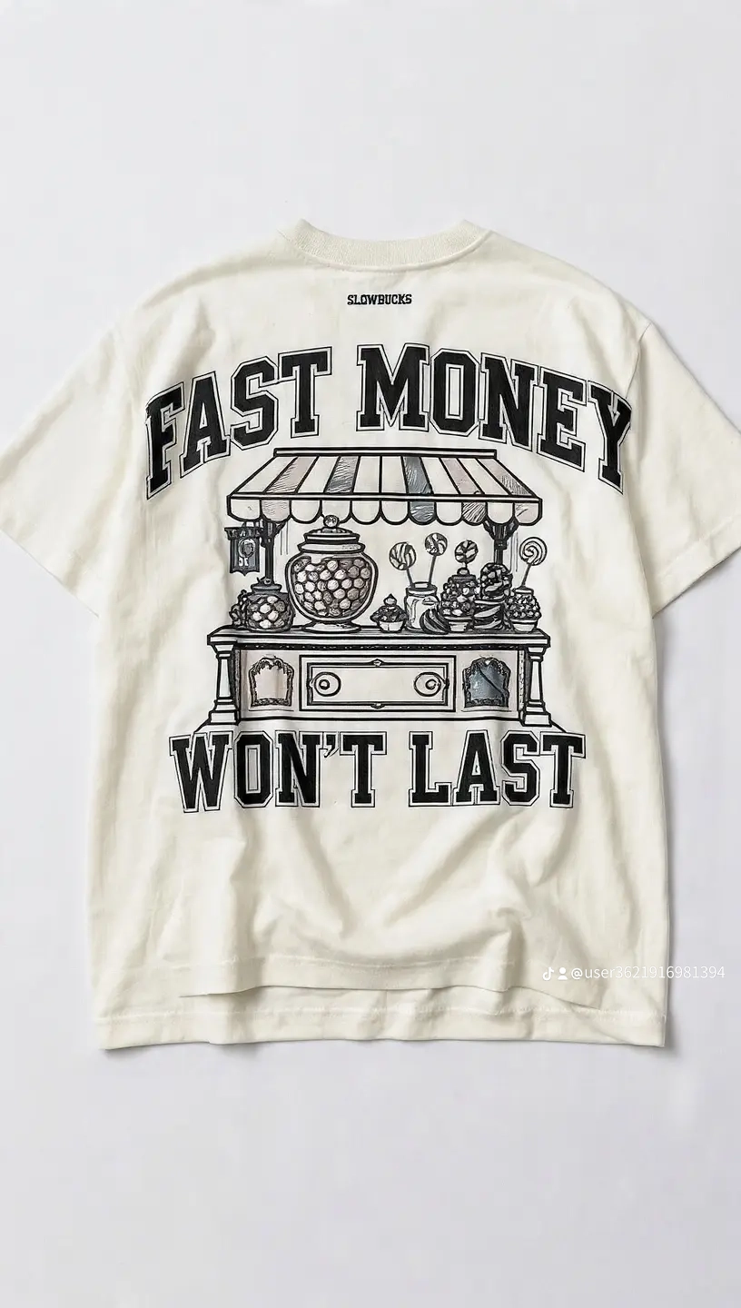 Slowbucks candy shop back print